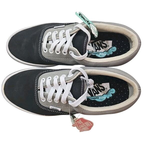 Vans~Woman 8 Mens 6.5~ComfyCush Era Suede/Canvas Asphaltdrzl Black/Gray Sneakers